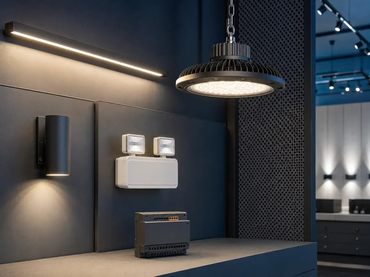 Iluminación LED técnica para espacios comerciales e industriales